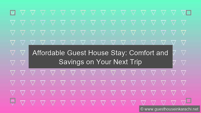 Affordable Guest House Stay