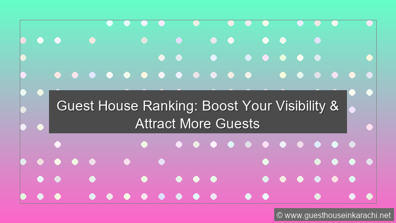 Guest House Ranking