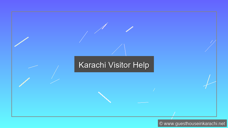 Karachi Visitor Help