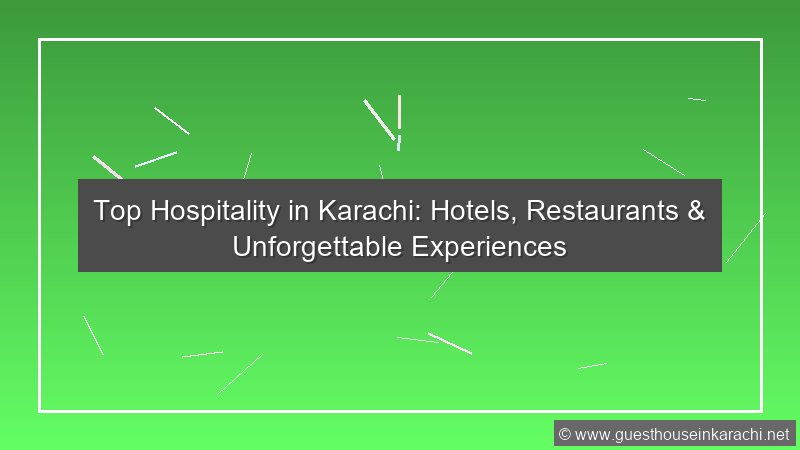 Top Hospitality Karachi