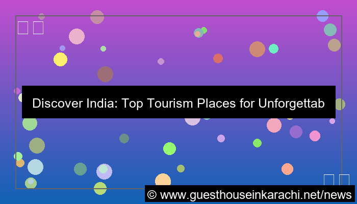 grafik india tourism places