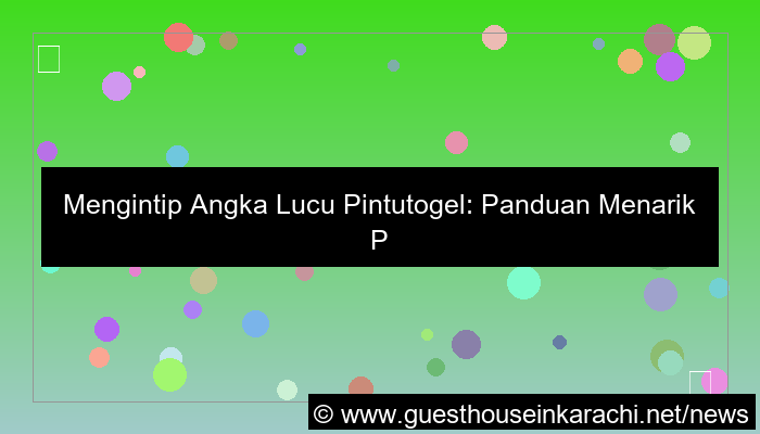ilustrasi pintutogel angka lucu