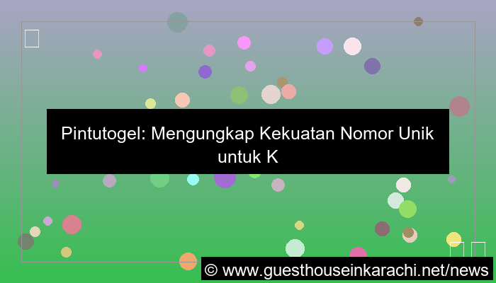 ilustrasi pintutogel nomor unik