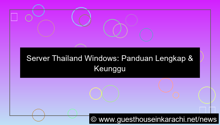 ilustrasi server thailand windows