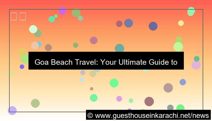 goa beach travel