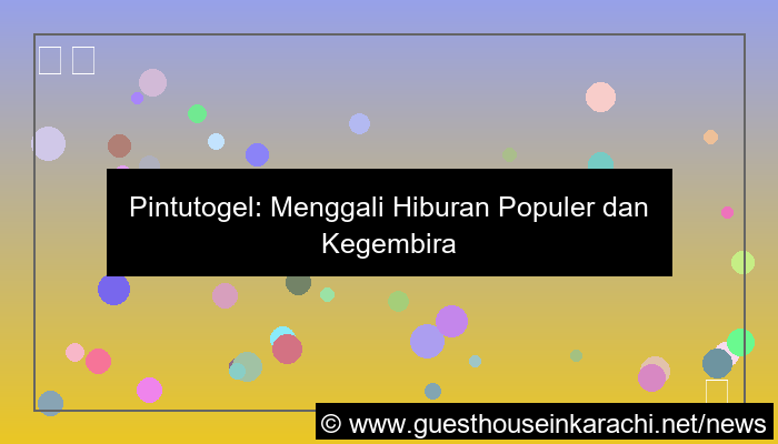 ilustrasi pintutogel hiburan populer