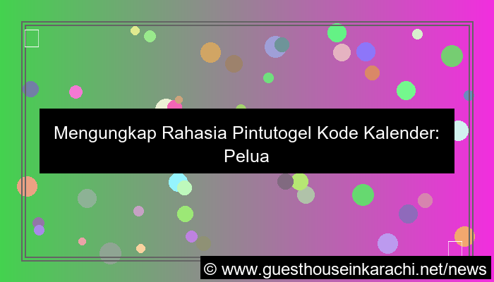 visual pintutogel kode kalender