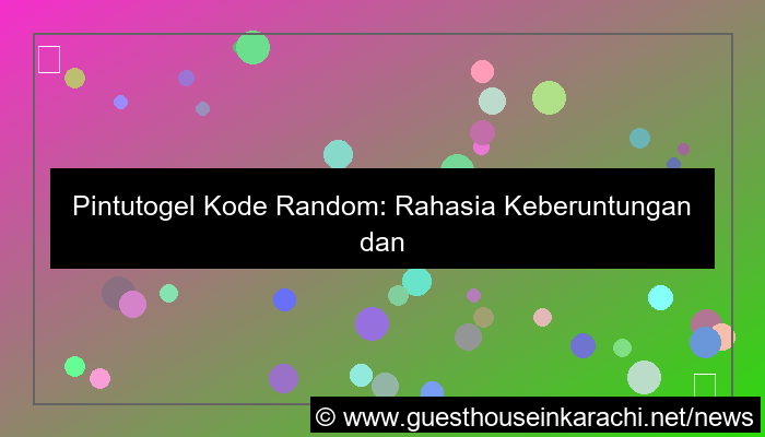 pintutogel kode random