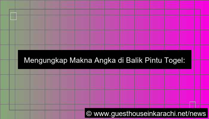 pintutogel makna angka