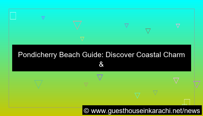 grafik pondicherry beach guide